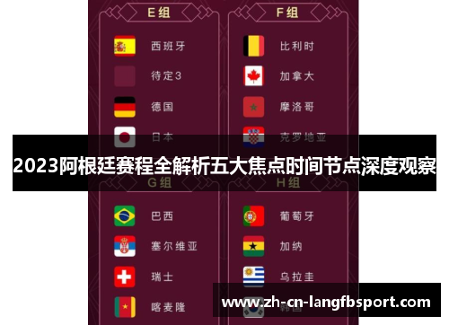 2023阿根廷赛程全解析五大焦点时间节点深度观察