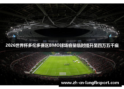 2026世界杯多伦多赛区BMO球场容量临时提升至四万五千座